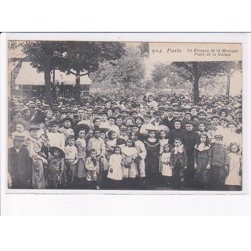 PARIS: 75012 foire aux jambon et aux pains d'épices, Gondry, le kiosque de la musique place de la nation - état