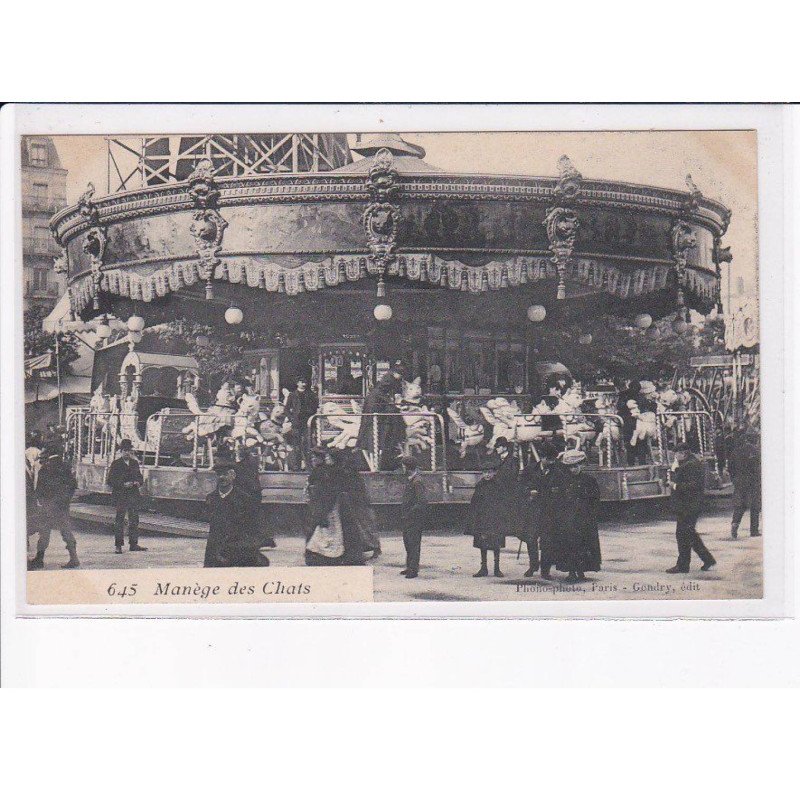 PARIS: 75012 foire aux jambon et aux pains d'épices Gondry, manège des chats - très bon état