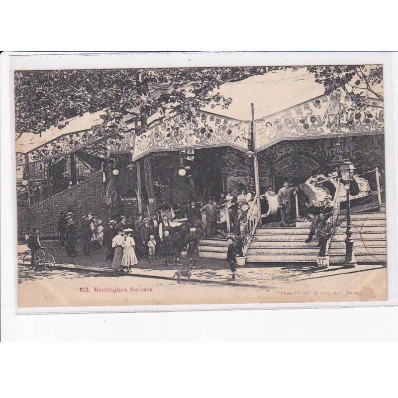 PARIS: 75012 foire aux jambon et aux pains d'épices Gondry, montagnes suisses, manège - très bon état