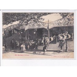 PARIS: 75012 foire aux jambon et aux pains d'épices Gondry, montagnes suisses, manège - état