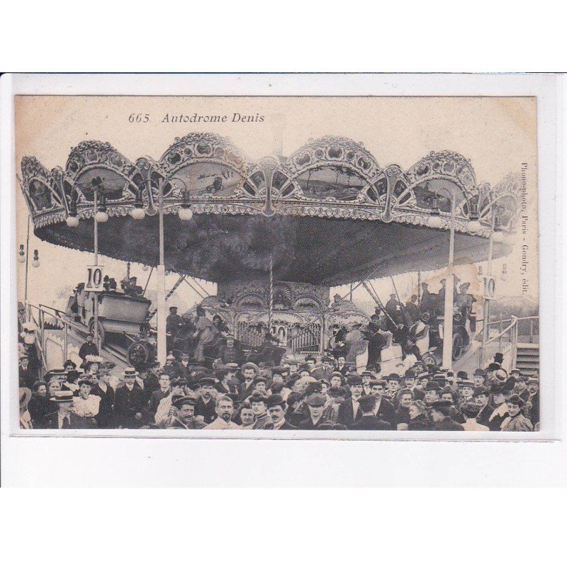 PARIS: 75012 foire aux jambon et aux pains d'épices Gondry, autodrome denis, manège - état