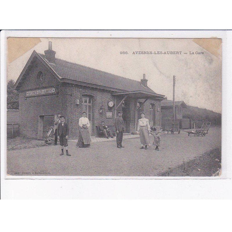 AVESNES-LES-AUBERT: la gare - état