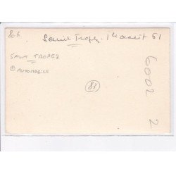 SAINT-TROPEZ: automobile (photo format 9x14 cm vers 1960)- très bon état