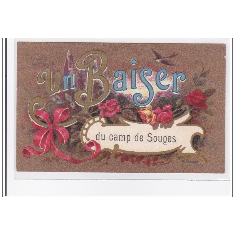SOUGE : un baiser du camp de souges - tres bon etat