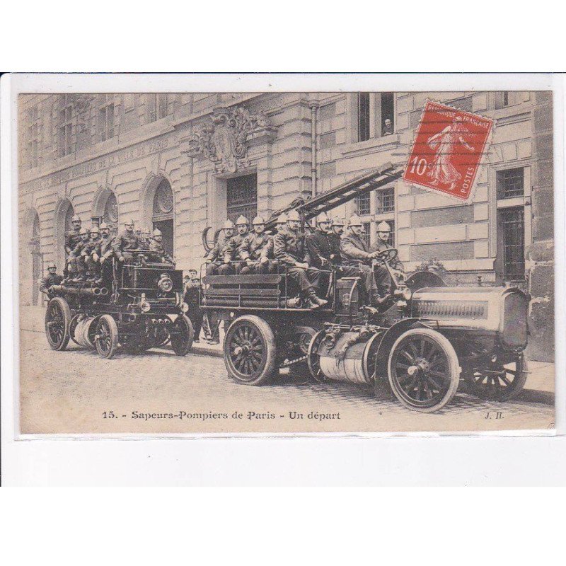 PARIS: sapeurs-pompiers de paris, camion de pompiers - très bon état