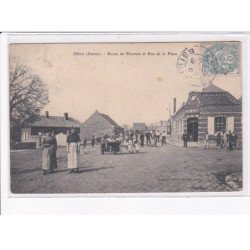 ATHIES: route de péronne et rue de la place, plonquet - état