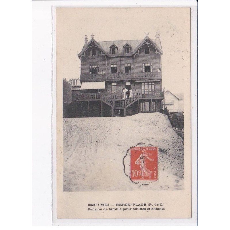 BERCK-PLAGE: chalet naïda, pension de famille pour adultes en enfants - très bon état