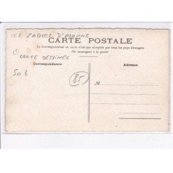 LES SABLES D'OLONNE: carte dessinée - très bon état