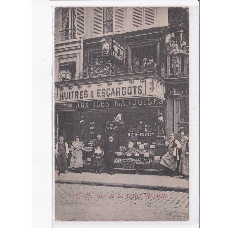 PARIS: 75015 huitres et escargots, aux iles marquises - très bon état