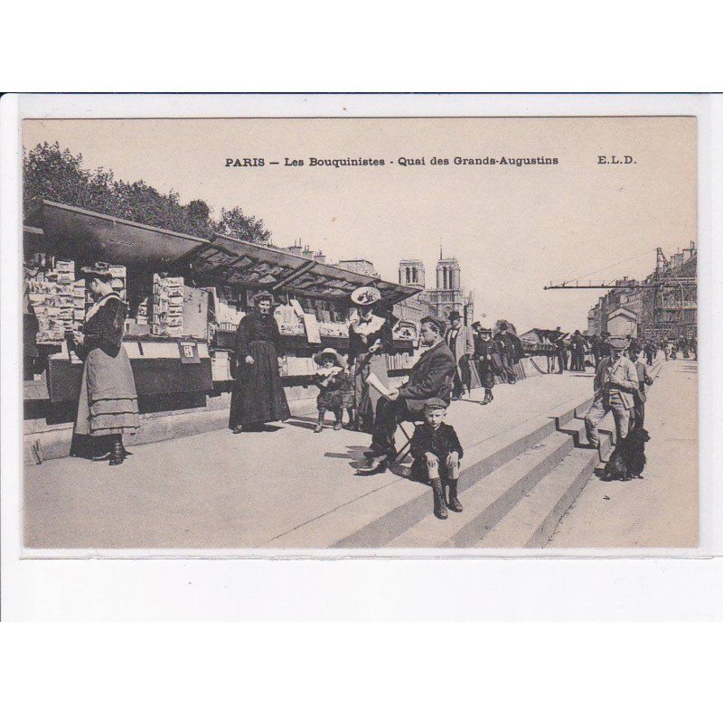 PARIS: 75006, les bouquinistes, quai des grands-augustins - très bon état