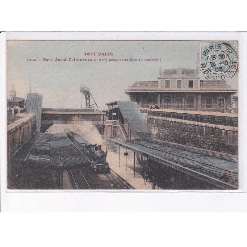 PARIS: 75014 gare ouest-ceinture prise de la rue de vanves  "Tout Paris" - très bon état