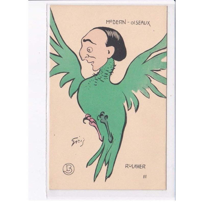 AVIATION: Giris, modern oiseaux, Rougier - très bon état