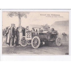 ARDENNES: le circuit des ardennes, Wagner sur voiture Darracq - très bon état