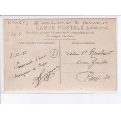 LIMOGES: inauguration du monument dalesme - très bon état