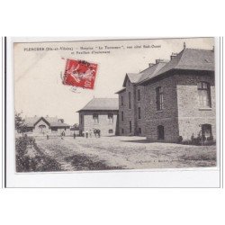 PLERGUER : hospice """"le tronchet"""", vue cote sud-ouest et pavillon d'isolement - tres bon etat