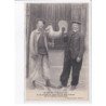 NEMOURS: 1912, le coq descendu du clocher par Mr Petit, couvreur chez Cherbuys, entrepreneur - très bon état