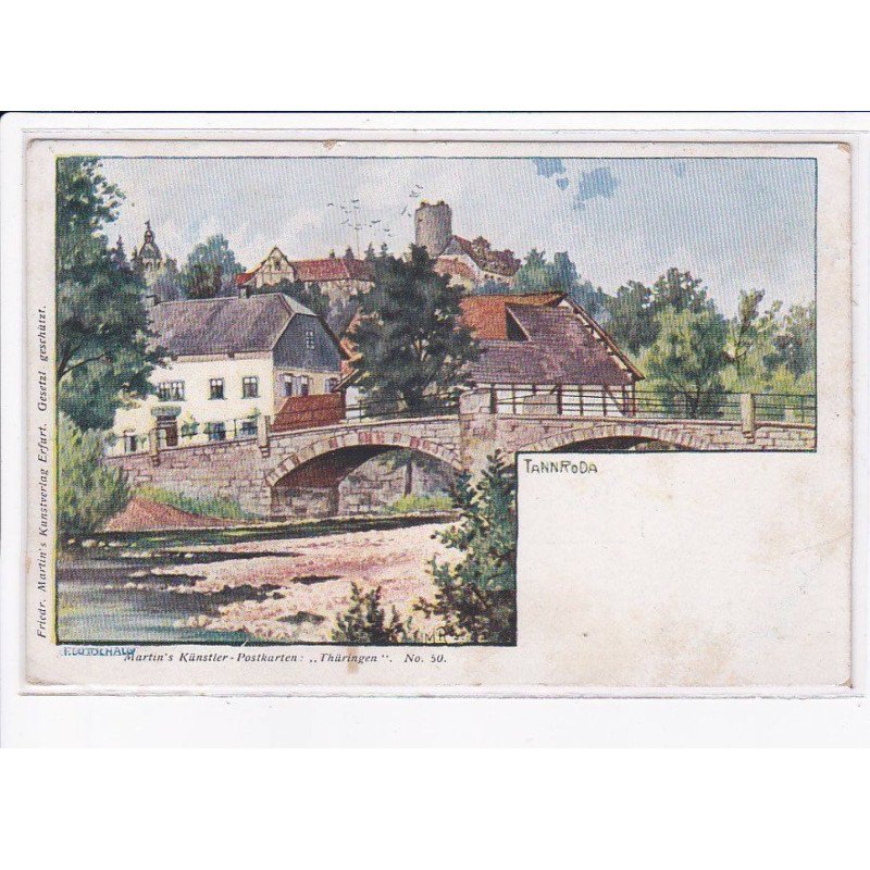 THURINGE: tannroda, illustration, pont - très bon état