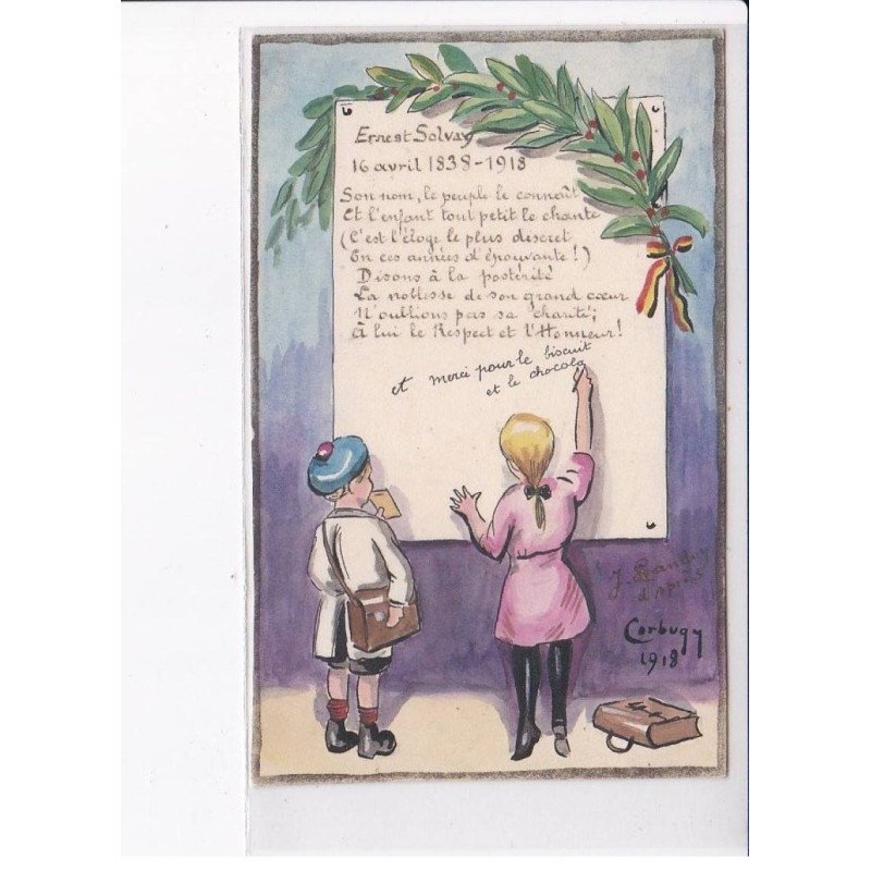 CORBUGY: politique, militaire, ernest solvay - très bon état