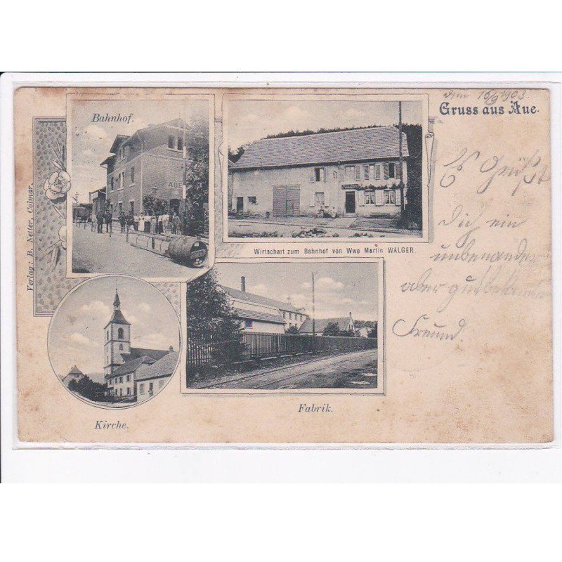 AUE: bahnhof, kirche, fabrik - état