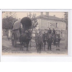 LANDES: dans les landes, attelages de mules - très bon état