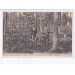 LANDES: chasse à la palombe, chasseurs plaçant les appeaux, 1er tirage - très bon état