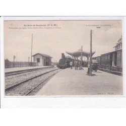 SEMBADEL: la gare, bifurcation des lignes de la chaise-dieu, craponne en allègre, train - très bon état