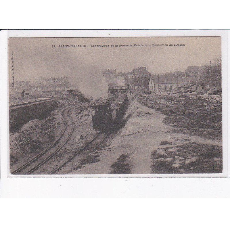 SAINT-NAZAIRE: les travaux de la nouvelle entrée et le boulevard de l'océan - très bon état