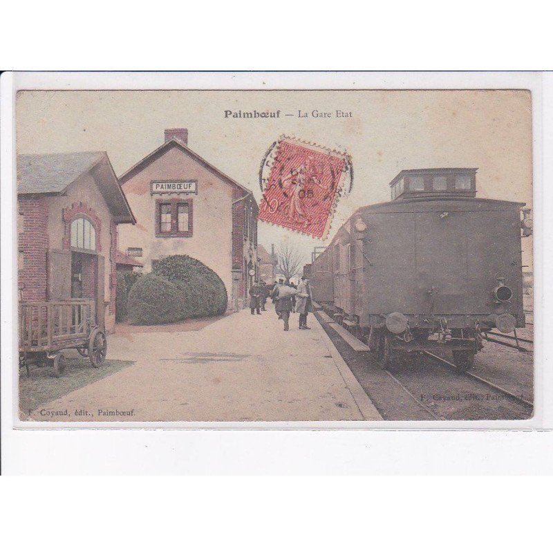 PAIMBOEUF: la grare etat, train - état