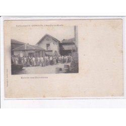 NEUVILLE-sur-MOSELLE: établissement H. George fils, entrée des ouvrières - état