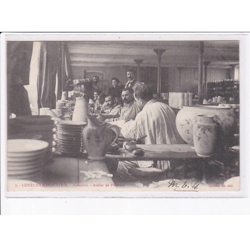 LUNEVILLE: industrie, faïencerie, atelier de peinture - très bon état