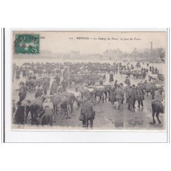 RENNES : le champ de mars, un jour de foire - tres bon etat