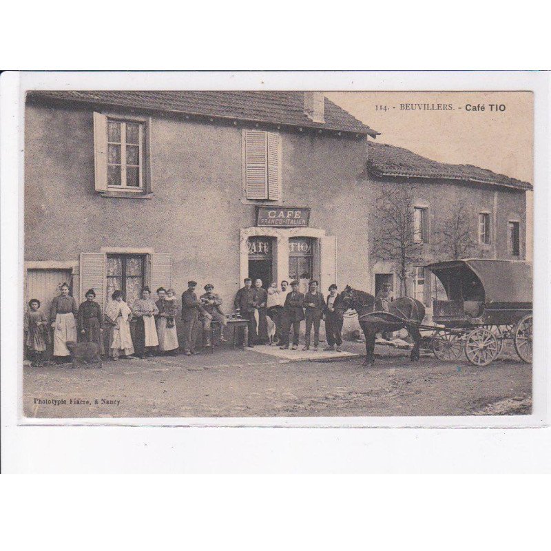 BEUVILLERS: café tio, attelage - très bon état
