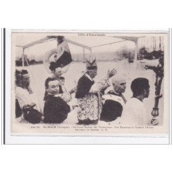 St-MALO : le grand pardon des terreneuvas, son eminence le cardinal charost benissant les navires - tres bon etat