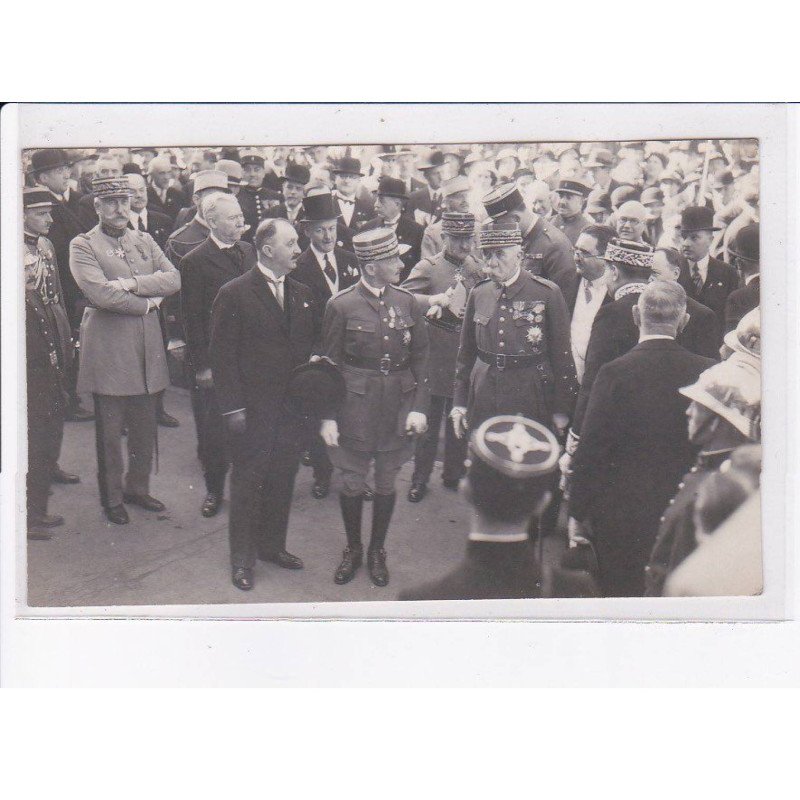 LONGWY: cérémonie à l'inauguration du monument du souvenir français 4CPA - très bon état