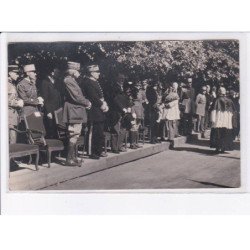LONGWY: cérémonie à l'inauguration du monument du souvenir français 4CPA - très bon état