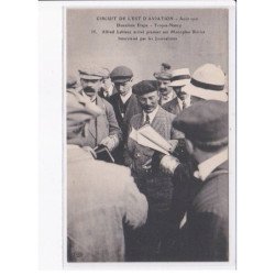 NANCY: aviation, cricruit de l'est 1910 deuxième étape, Leblanc arrivé premier monoplan blériot - très bon état