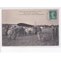 NANCY: aviation, cricruit de l'est 1910 deuxième étape, Leblanc monoplan blériot - très bon état