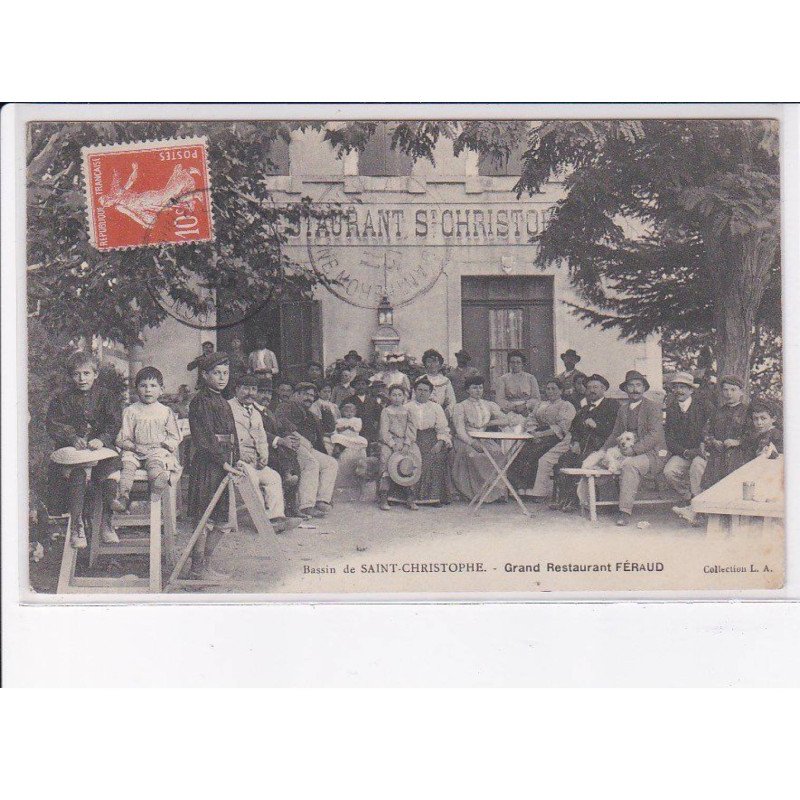 SAINT-CHRISTOPHE: bassin, grand restaurant féraud - très bon état