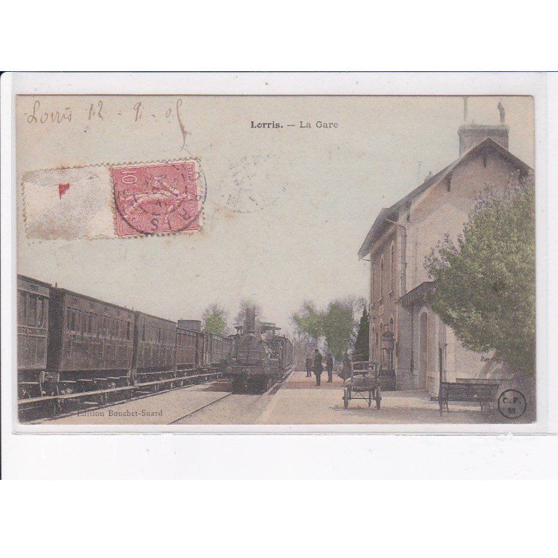 LORRIS: la gare, train - état