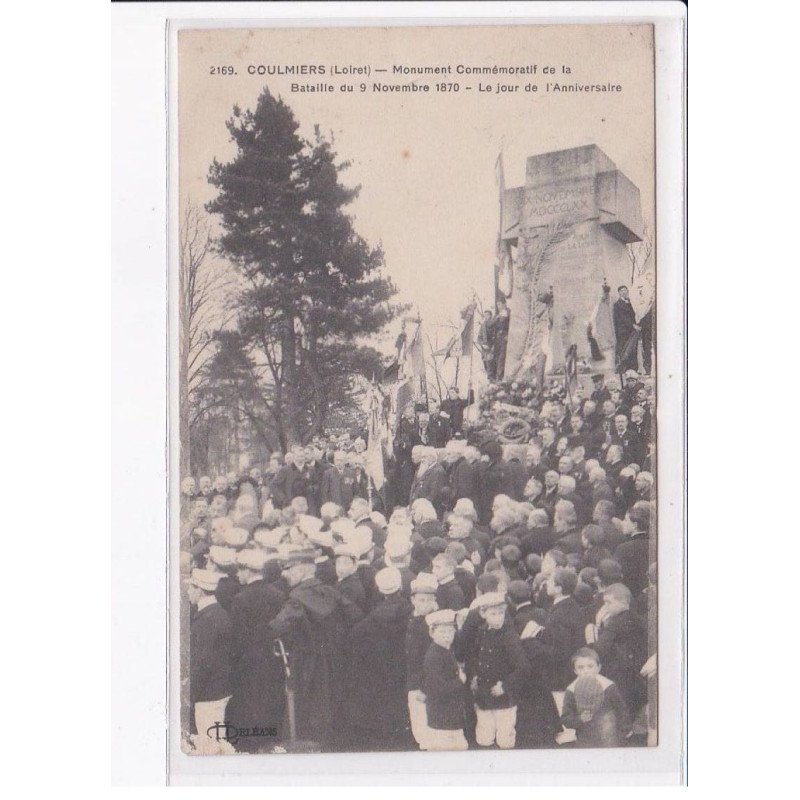COULMIERS: monument commémoratif de la bataille du 9 novembre 1870, jour de l'anniversaier - très bon état