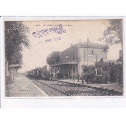 PUISEAUX: la gare, train - très bon état