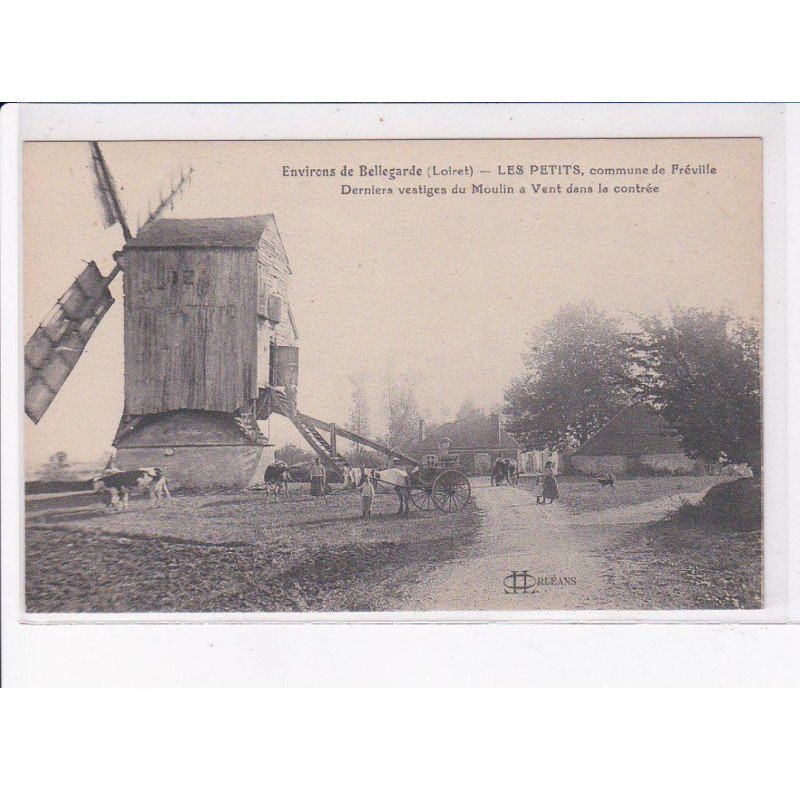 FREVILLE: les petits, derniers vestiges du moulin à vent dans la contrée - très bon état