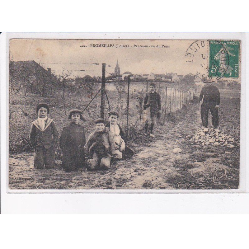 BROMEILLES: panorama vu du puits - état