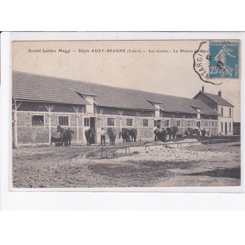 AUXY-BEAUNE: société laitière maggi, dépôt, les écuries, la maison d'habitation - très bon état