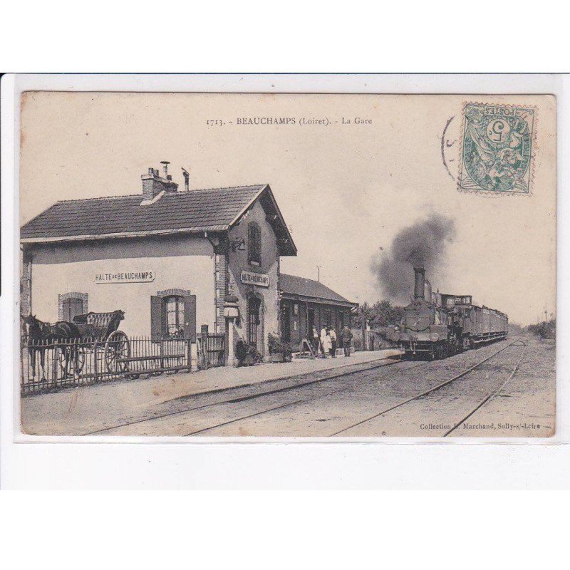 BEAUCHAMPS: la gare, train - état