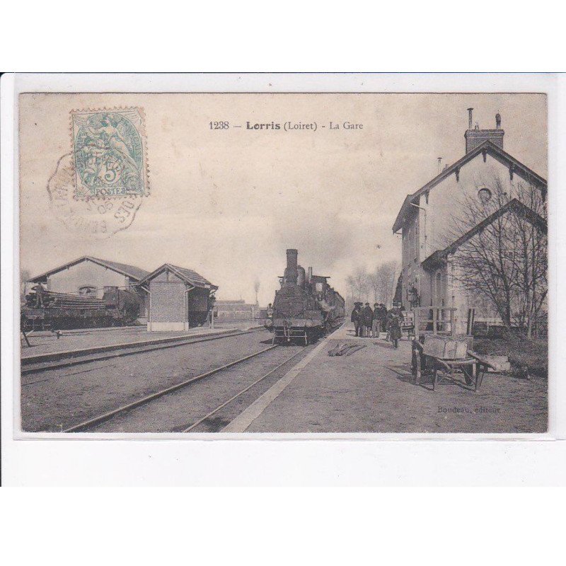 LORRIS: la gare, train - état