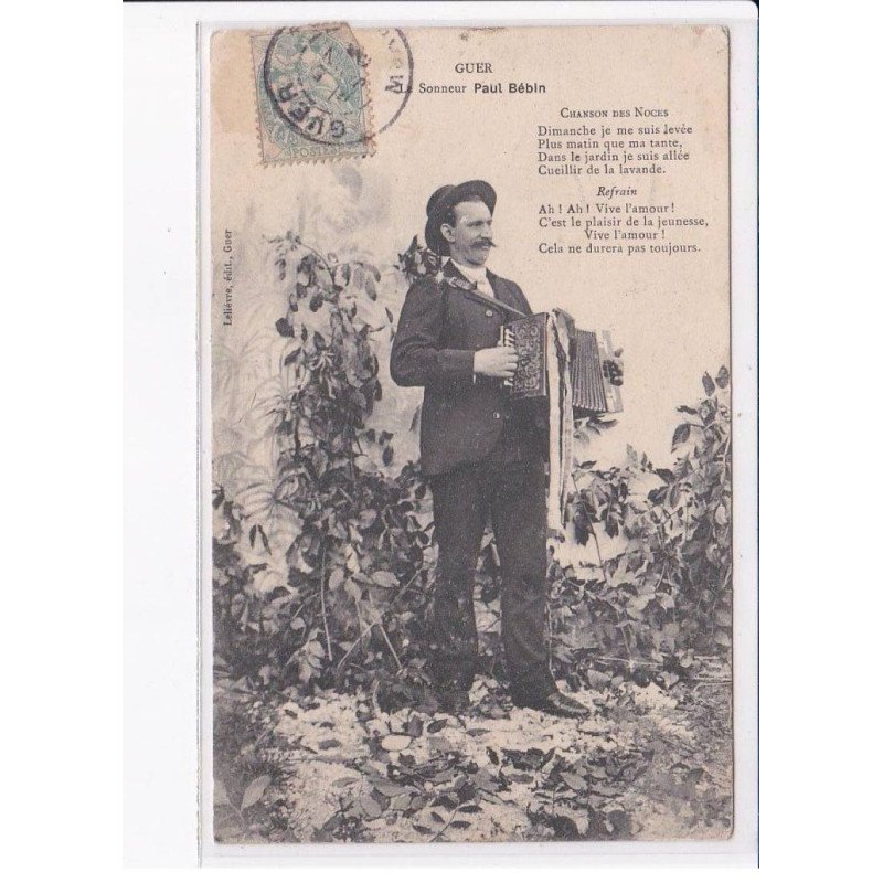 GUER: le sonneur Paul Bébin - très bon état
