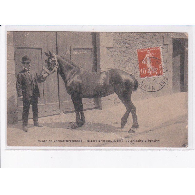 PONTIVY: vente de vaches bretonne, bidets bretons, cheval - état