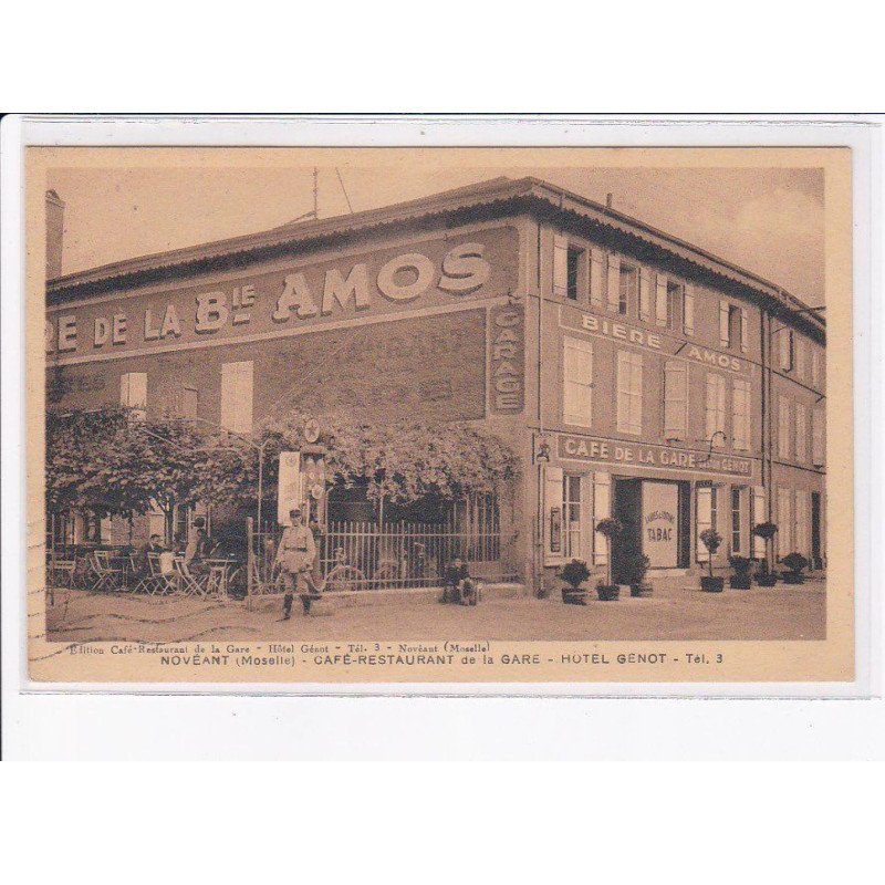 NOVEANT: café-restaurant de la gare, hôtel genot - très bon état