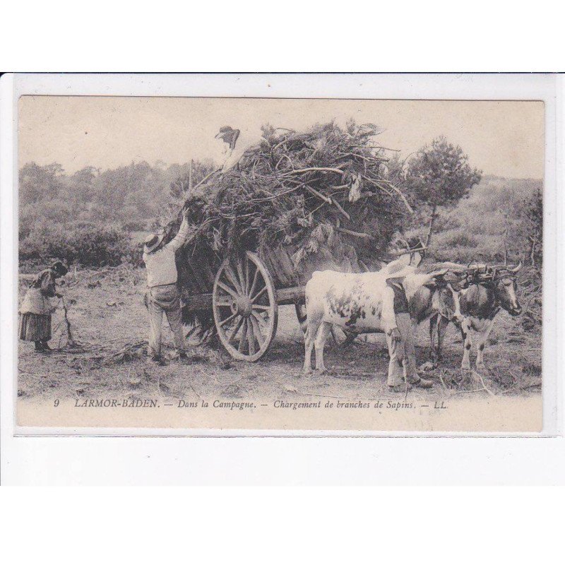 LARMOR-BADEN: chargement de branches de sapins - très bon état
